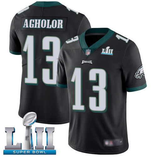 Men Philadelphia Eagles #13 Nelson Agholor Black Alternate Vapor Untouchable NFL Jersey Limited Player Super